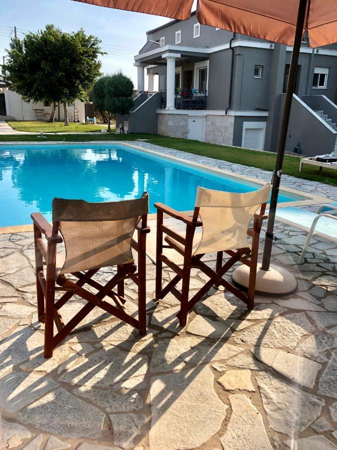 Вілла Sunlit Pool House Posidhonia  Екстер'єр фото